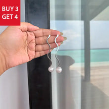 Riva Pearl Silver Dangle Earrings