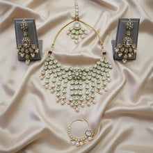 Eliana Kundan pearl Bridal choker necklace Set