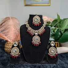 Nitya Kundan Semi- Bridal Set-Ruby