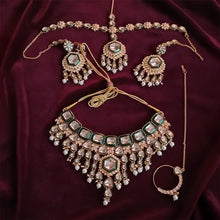Naira Emerald Green Kundan Bridal Necklace Set