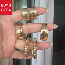 Set Of 3 Gold Plated Hoops