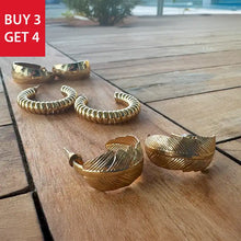 Set Of 3 Gold Plated Hoops