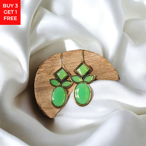 Monalisa Green Stone Earrings