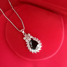 Teardrop Cubic Zirconia Pendant Set