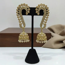 Nia Ear Cuff Gold Jhumka Earring