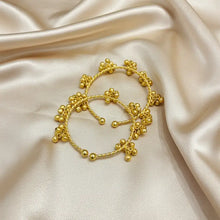 Uma Floral Ghungroo Open Bangle