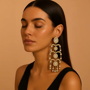 Advika Long Dangle Earrings