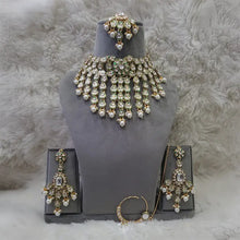 Eliana Kundan pearl Bridal choker necklace Set