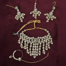 Eliana Kundan pearl Bridal choker necklace Set