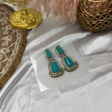 Myra Two-Tier Stone Studded Statement Earrings