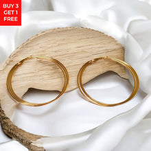 Golden Round hoop earrings