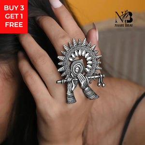 Divine Krishna Statement Ring