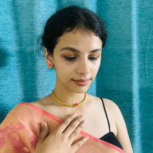 Lotus Matte Gold Choker Set