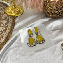 Myra Two-Tier Stone Studded Statement Earrings