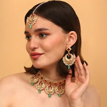 Aprajita Green Marwar Choker Set