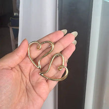 Heart Shaped Vogue Golden Earrings