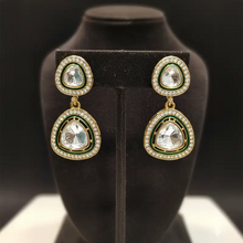 Nisha Gold Polki Stud Earrings