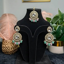 Nitya Kundan Semi- Bridal Set-Pastel