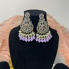 Saanvi Antique Kundan Chandbali Earrings