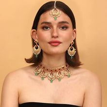 Aprajita Green Marwar Choker Set