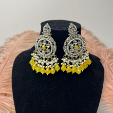 Saanvi Antique Kundan Chandbali Earrings