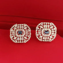 American Diamond Square Pendant Set