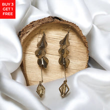 Voguish copper statement earrings