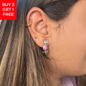 Tvesa Single AD Stud Earrings