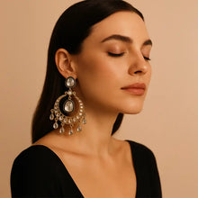 Alia Bhatt Inspired Kundan Chandbali Earrings