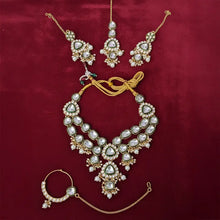 Mehar Green Kundan Bridal Necklace Set