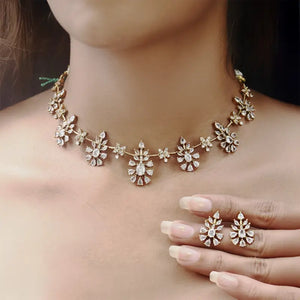 Chaitali AD Choker Necklace Set