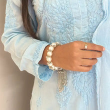 Mita Pearl Oxidised Beaded Bracelet