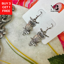 Vintage Owl Elegant Earrings