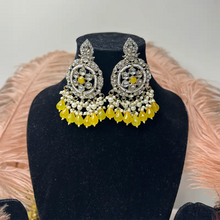 Saanvi Antique Kundan Chandbali Earrings