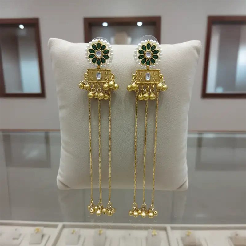 Anaya Kashmiri Ghungroo Long Earrings