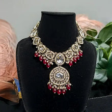 Nitya Kundan Semi- Bridal Set-Ruby