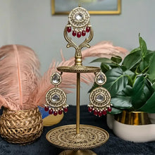 Nitya Kundan Semi- Bridal Set-Ruby