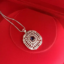 American Diamond Square Pendant Set