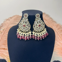 Saanvi Antique Kundan Chandbali Earrings