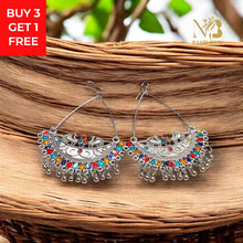 Tumbad Silver oxidised Earrings