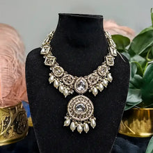 Nitya Kundan Semi- Bridal Set-White