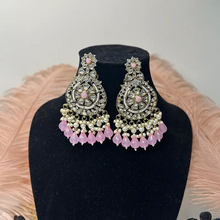 Saanvi Antique Kundan Chandbali Earrings