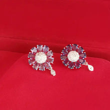 Premium Flower Stud AD Pendant Set