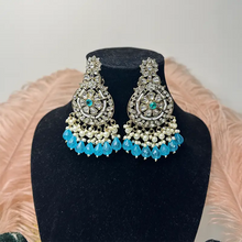 Saanvi Antique Kundan Chandbali Earrings