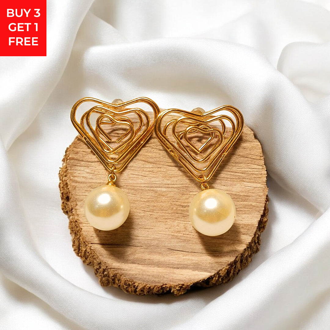 Korean Heart Shaped earrings
