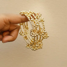 Uma Floral Ghungroo Open Bangle