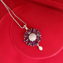 Premium Flower Stud AD Pendant Set