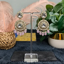 Nitya Kundan Semi- Bridal Set-Baby Pink