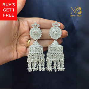 Nayab Earrings Silver