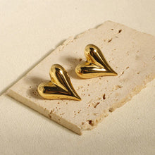 Anti Tarnish Heart Themed Earrings